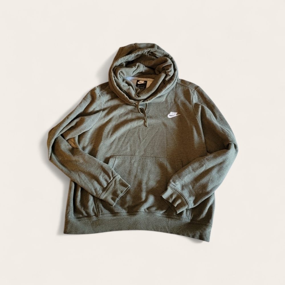 Nike Priced To Sell Large Olive Pullover Hoodie - Picture 2 of 3